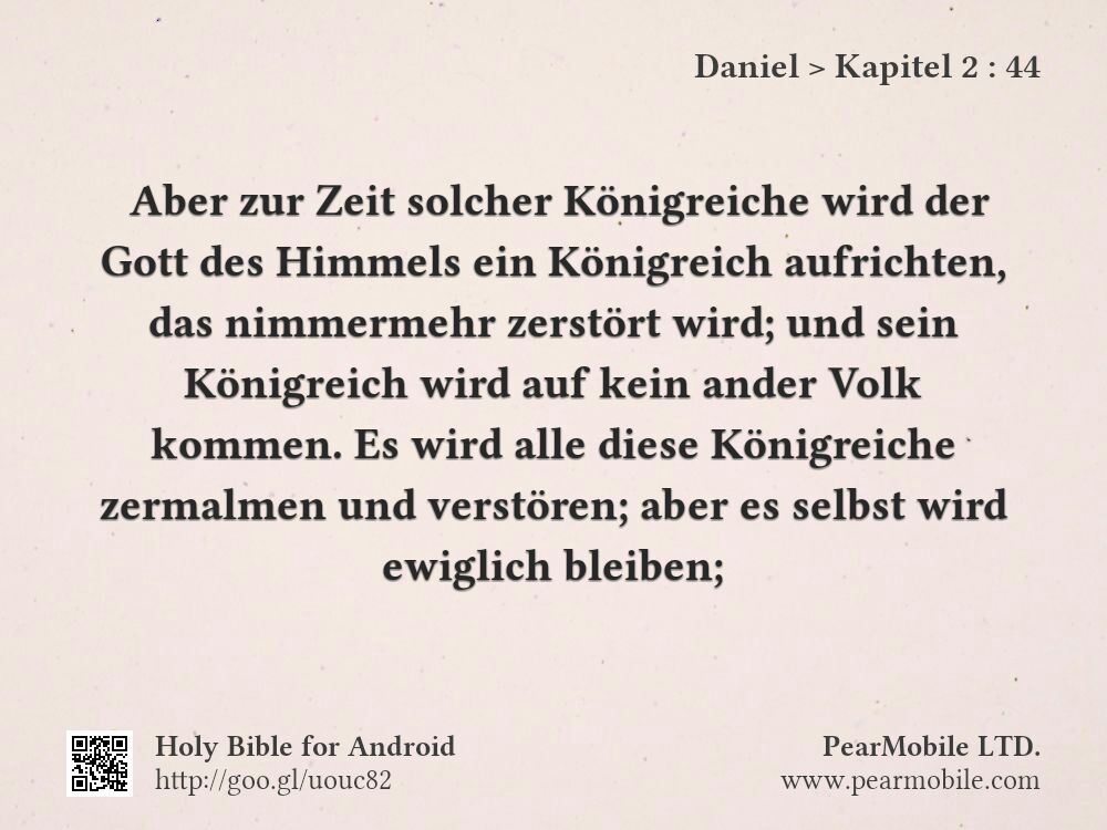 Daniel, Kapitel 2:44